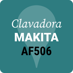 Clavadora Makita AF506 de clavos con cabeza