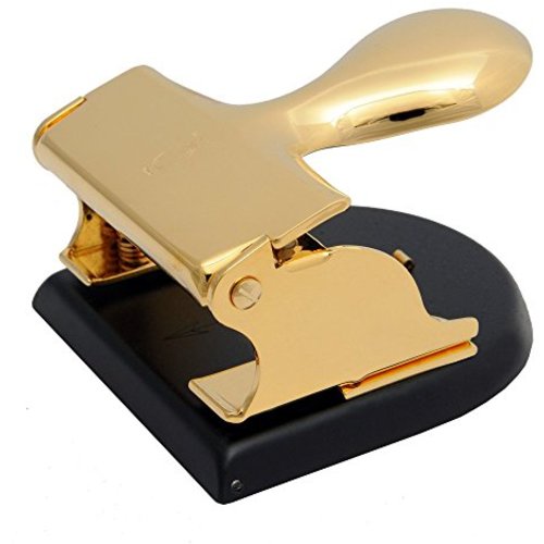 Perforadora negro mate y oro 23K El Casco M-200CT